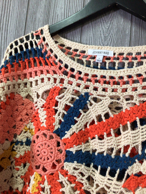 Johnny Was Crochet Sweater Size Large